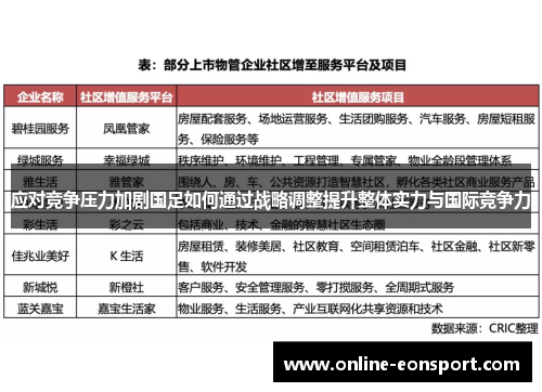应对竞争压力加剧国足如何通过战略调整提升整体实力与国际竞争力